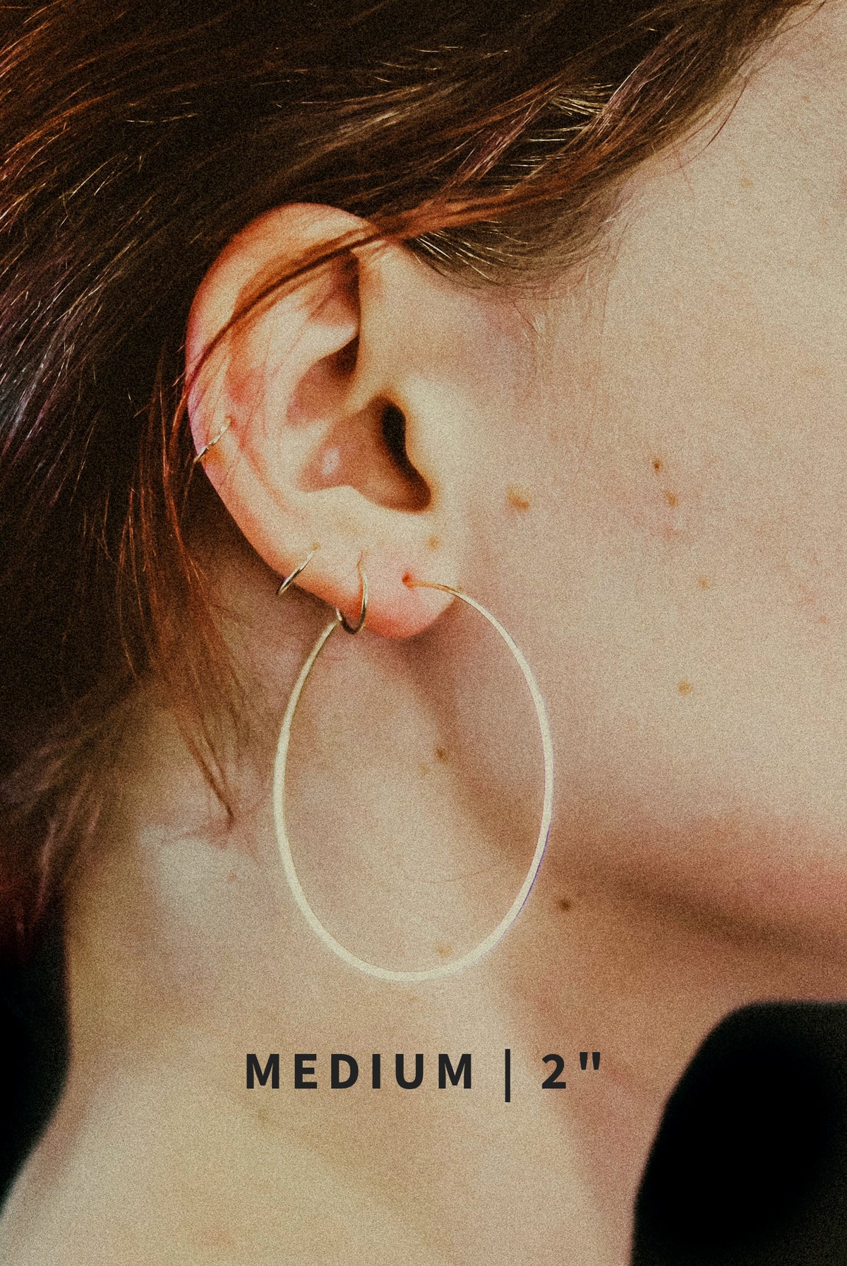 Classic Threader Hoop Earrings in Solid 14K Gold or Rose Gold