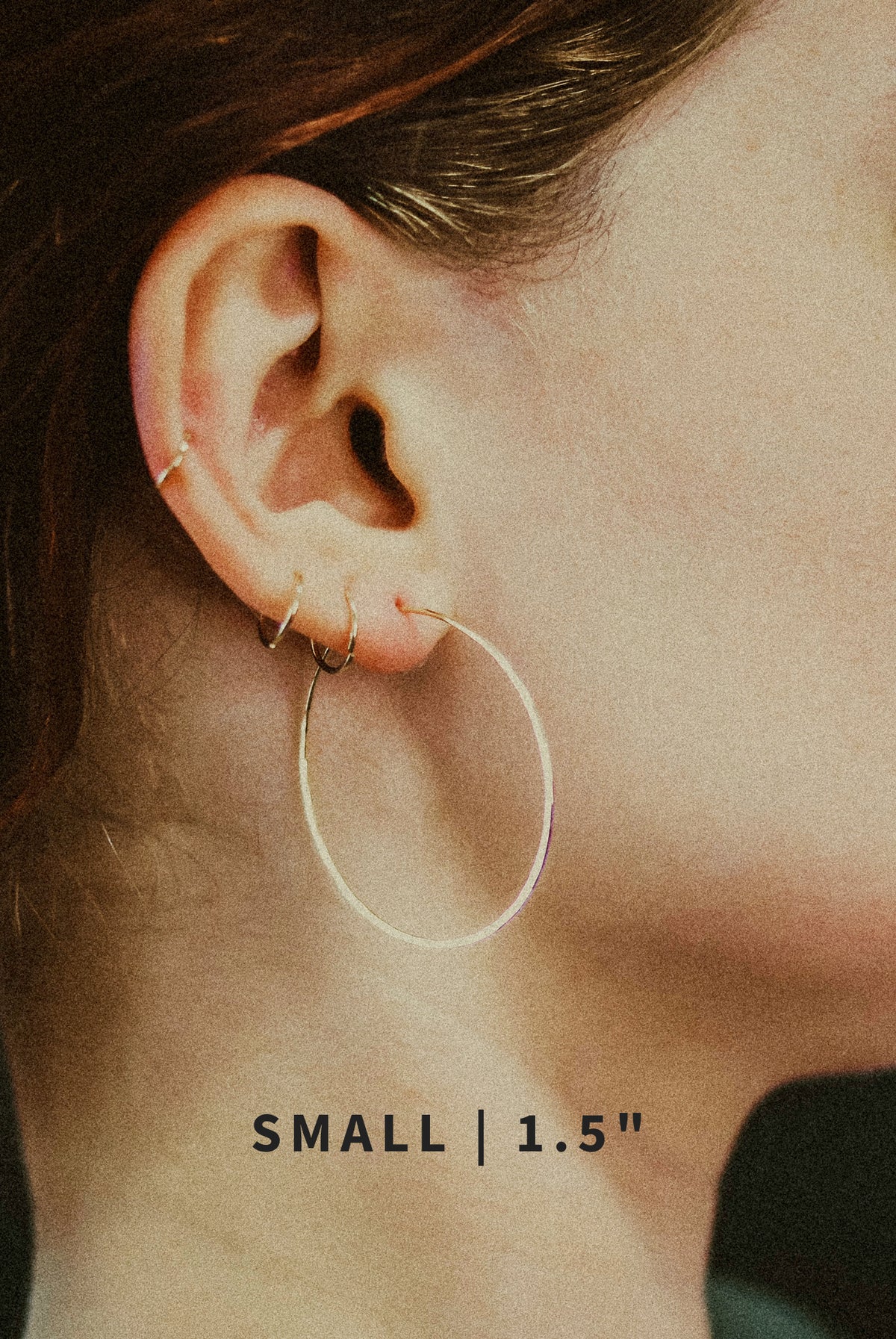 Classic Threader Hoop Earrings in Solid 14K Gold or Rose Gold