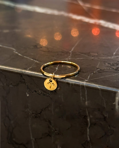 Zodiac Charm Ring, Sterling Silver