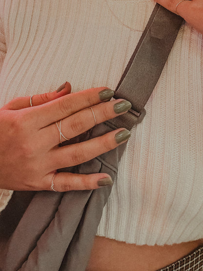 Grey Crossbody Bag