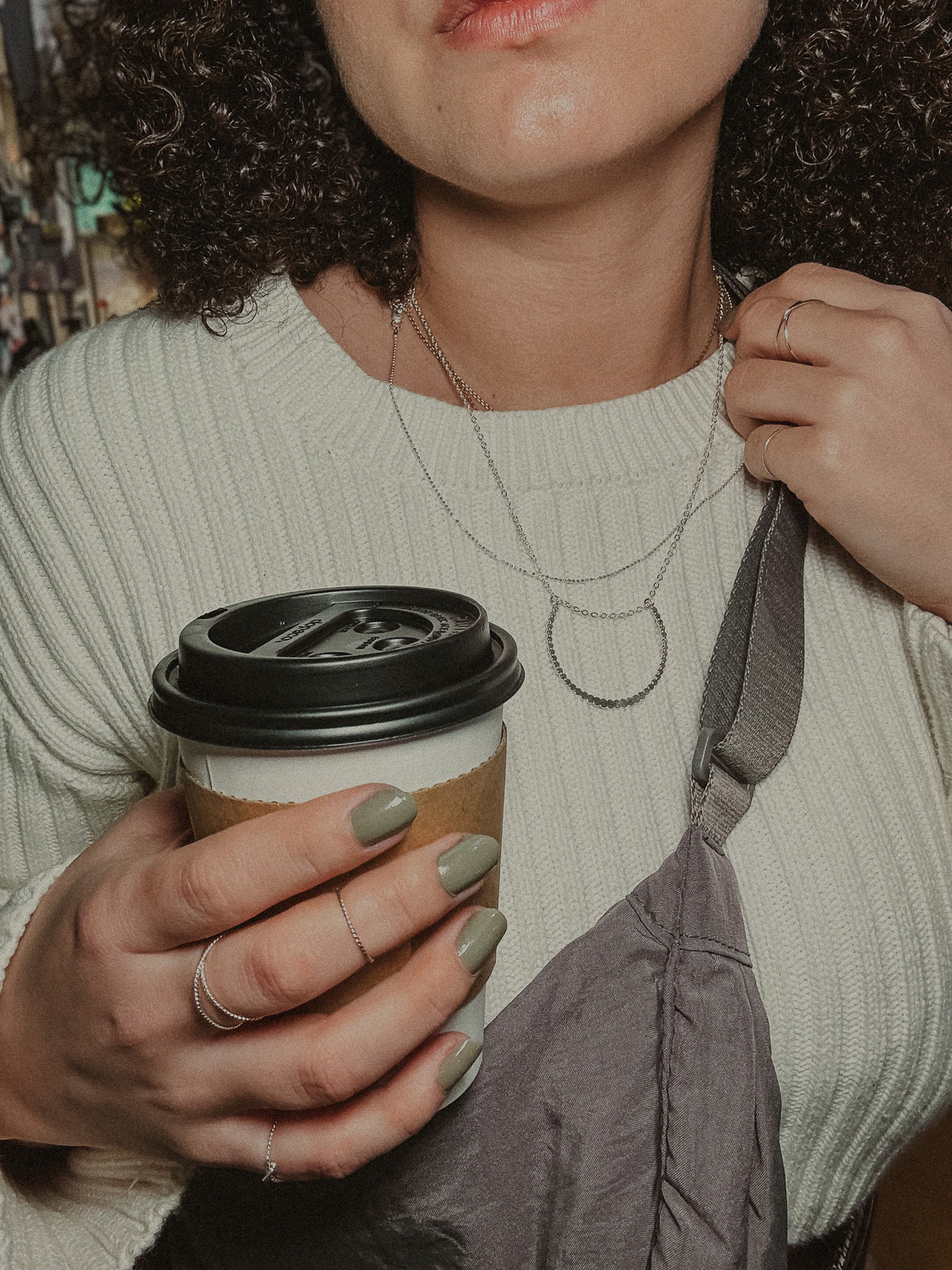 Grey Crossbody Bag