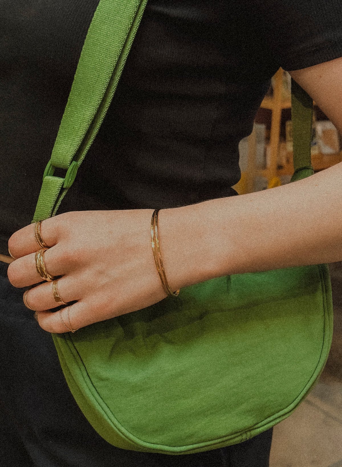 Kelly Green Crossbody Bag