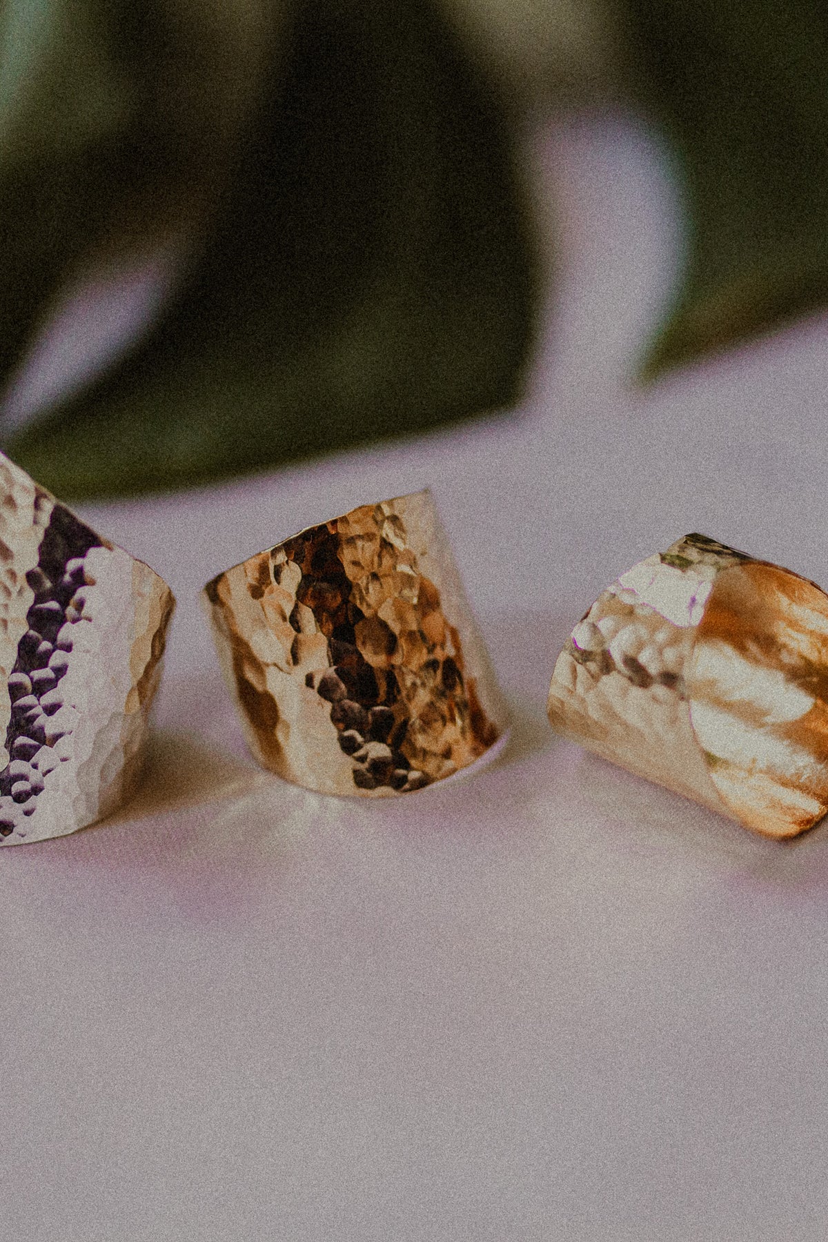 Small Shield Ring, 14K Rose Gold Fill