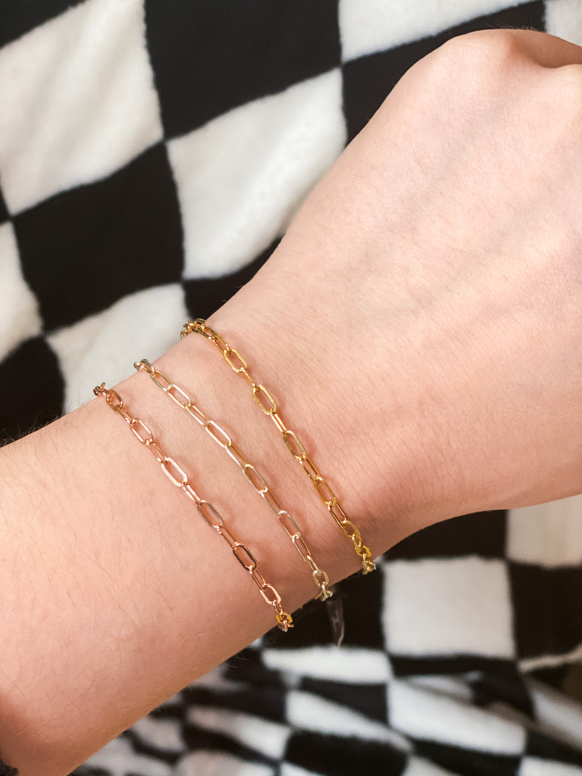 Rectangle Chain Bracelet