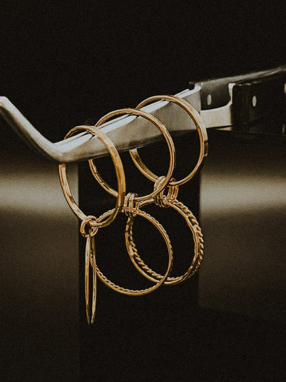 Link Ring, Solid 14K Gold