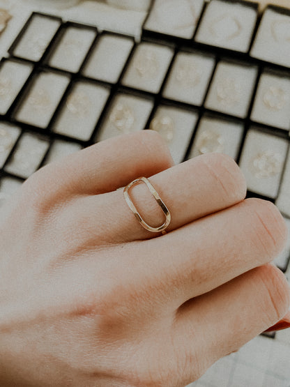 Stadium Ring, 14K Gold Fill