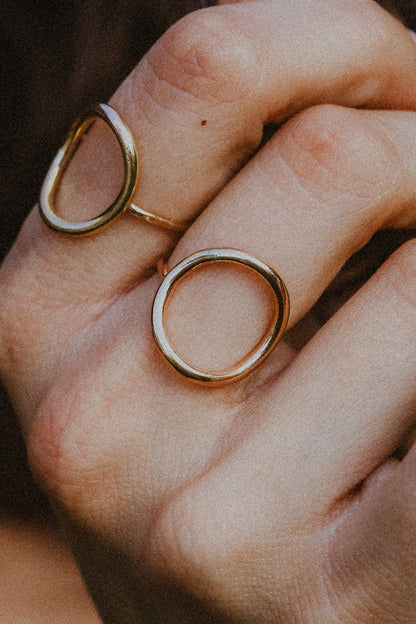 Full Circle Ring, 14K Rose Gold Fill
