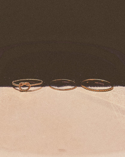 The Kasey Set of 3 Stacking Rings