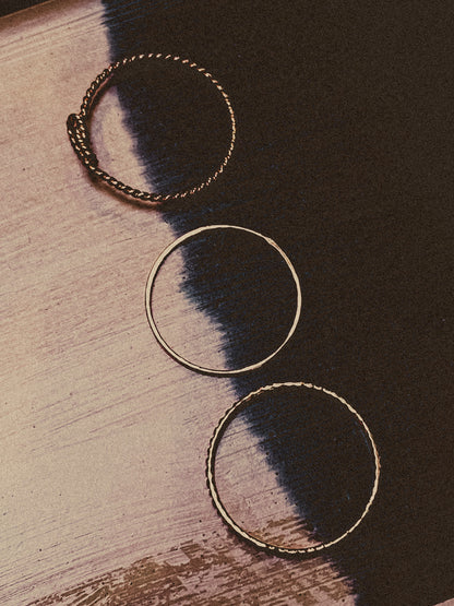 The Kasey Set of 3 Stacking Rings