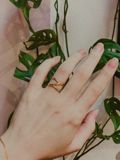 Branch Ring, Solid 14K Gold