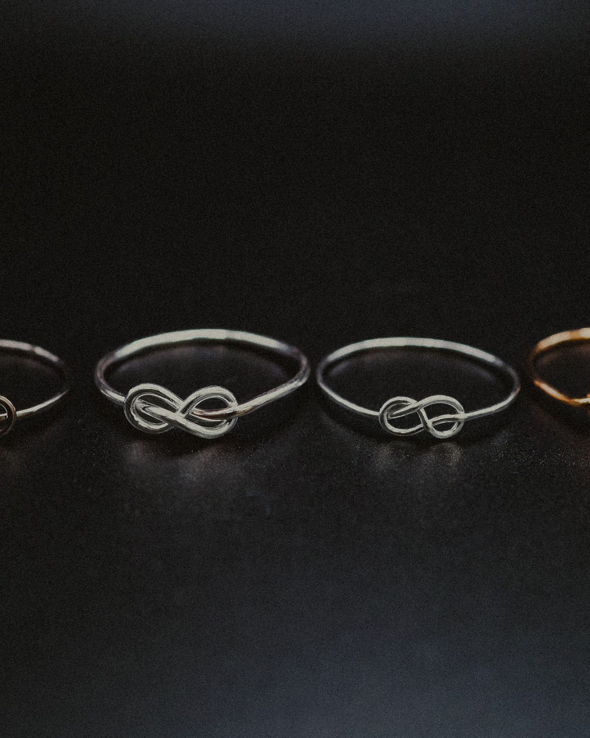 Infinity Knot Ring, Sterling Silver