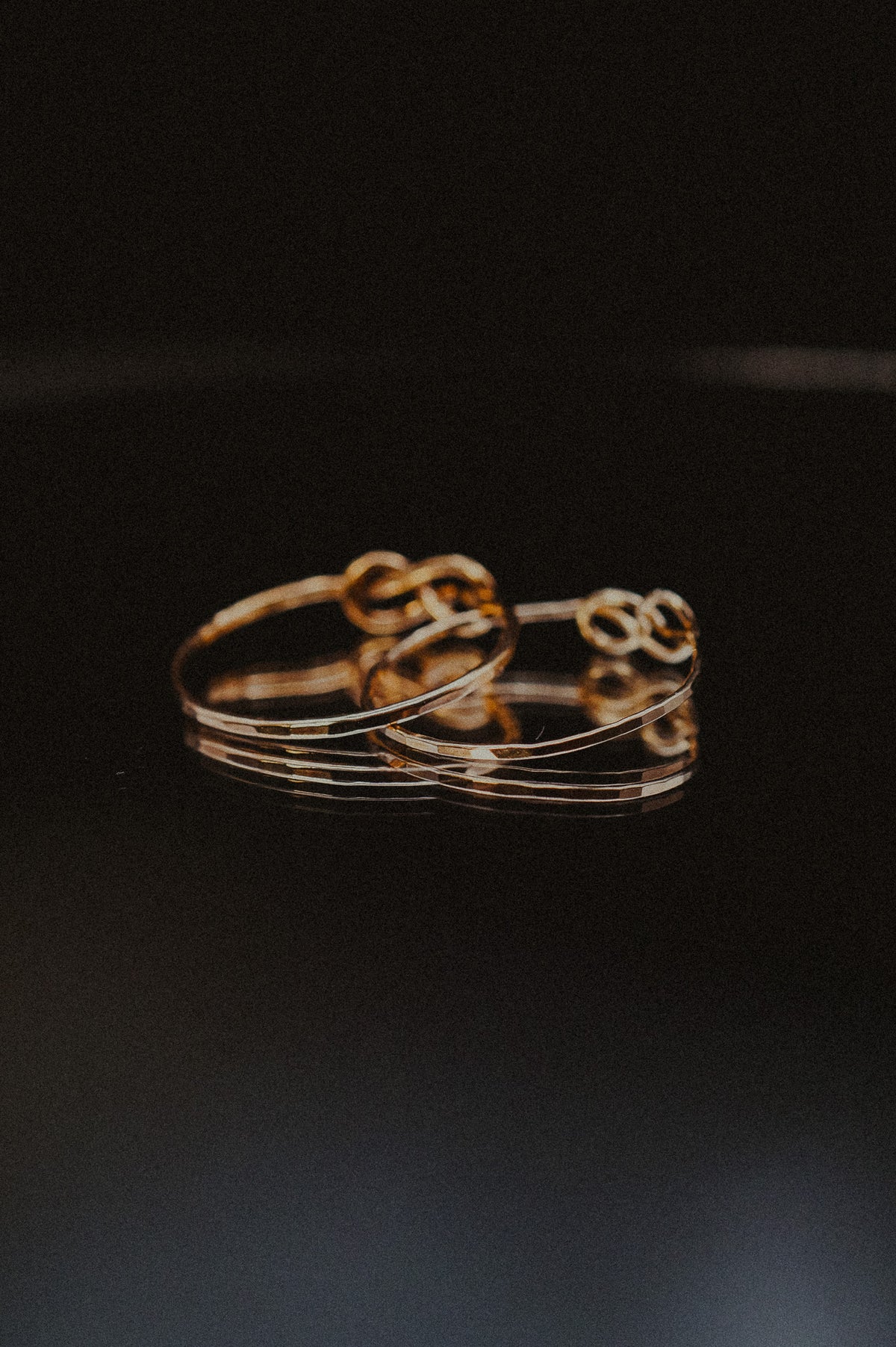 Infinity Knot Ring, Solid 14K Gold