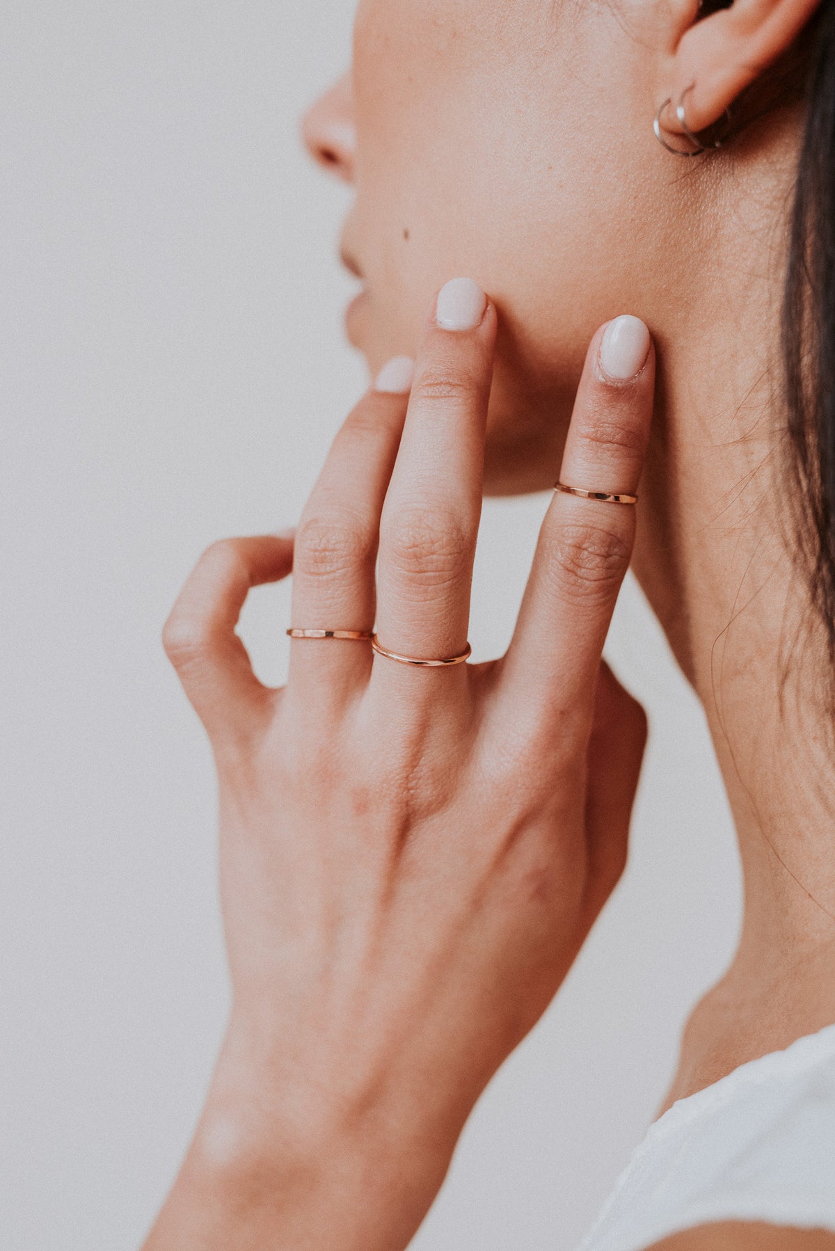 Thick Ring, 14K Rose Gold Fill