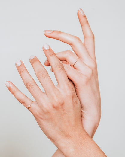 Closed Knot Ring, Solid 14K Rose Gold