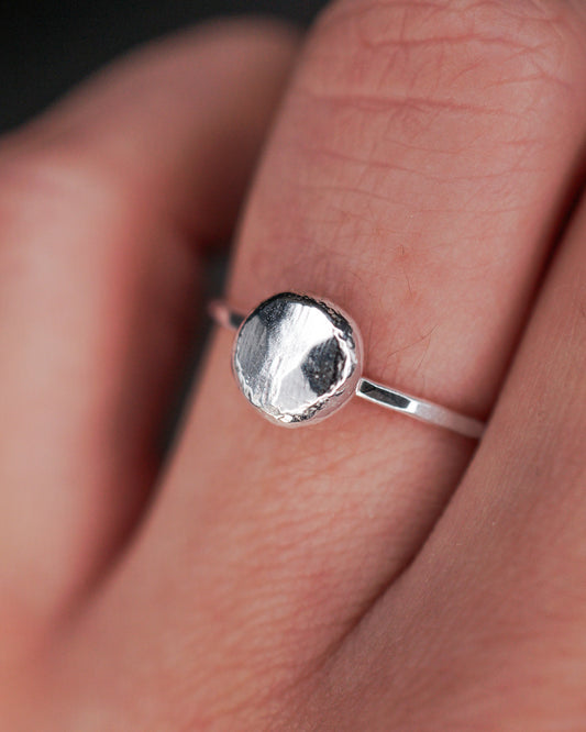 Pebble Ring, Sterling Silver