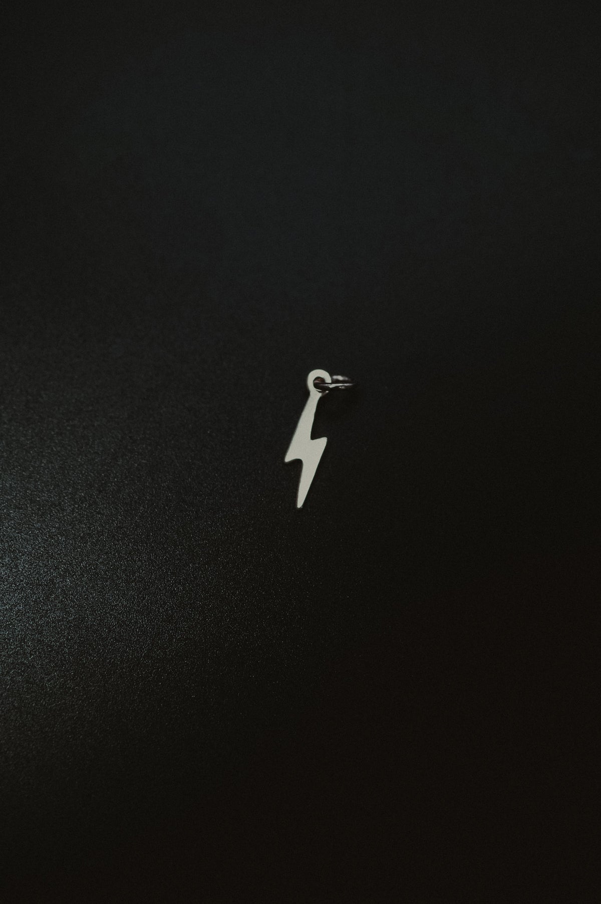 Lightning Bolt Charm, Gold or Silver