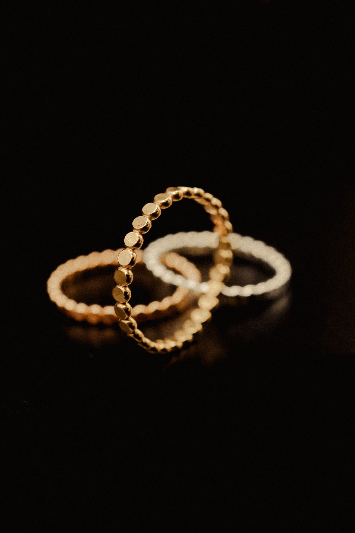 Mini Bead Ring, Sterling Silver