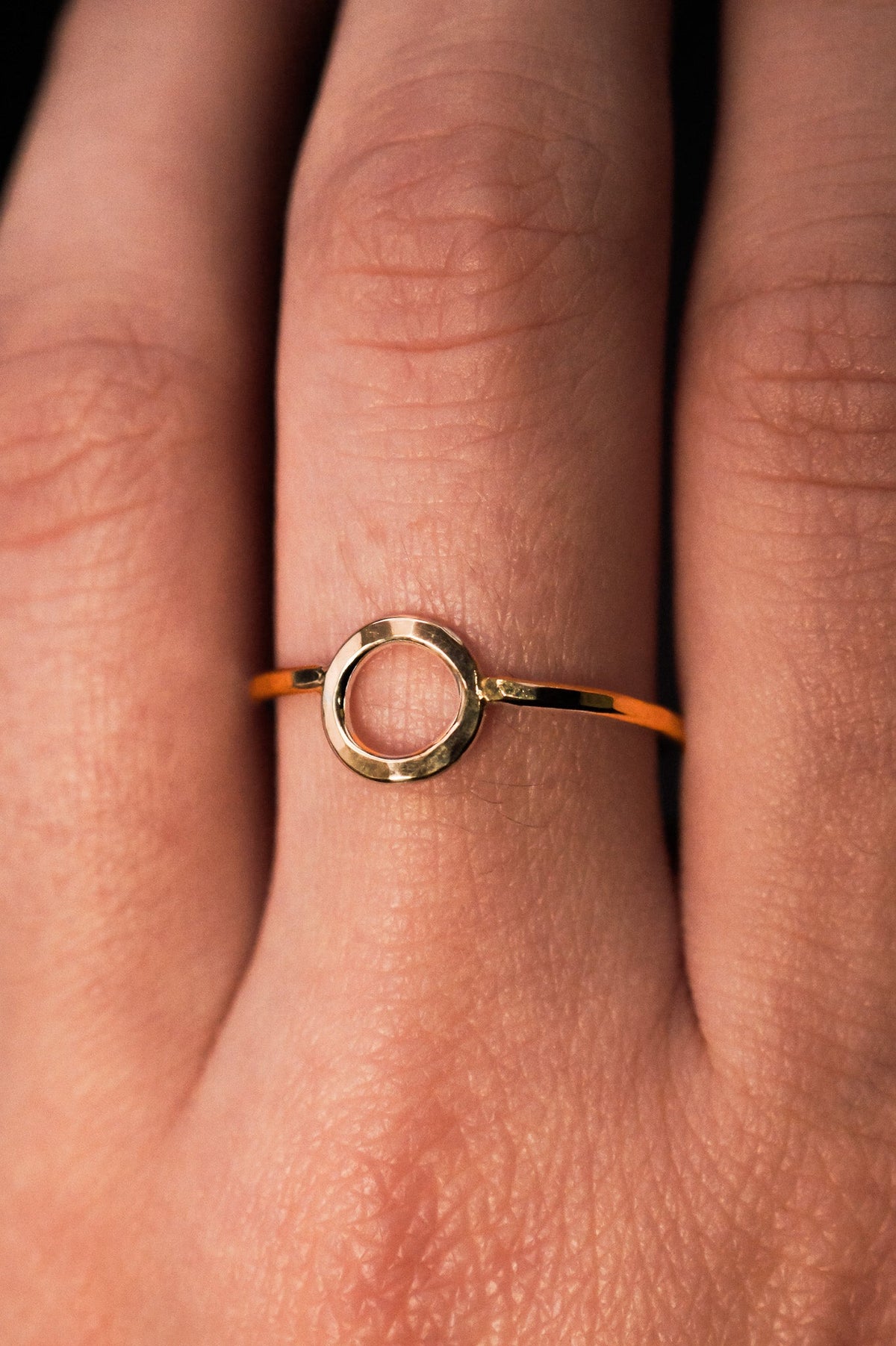 Mini Circle Ring, 14K Gold Fill