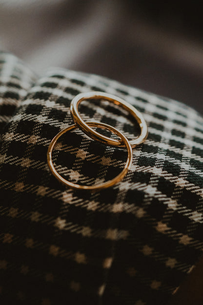 Asymmetrical Interlocking Ring, 14K Solid Gold