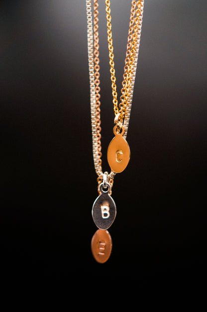 Monogram Oval Charm