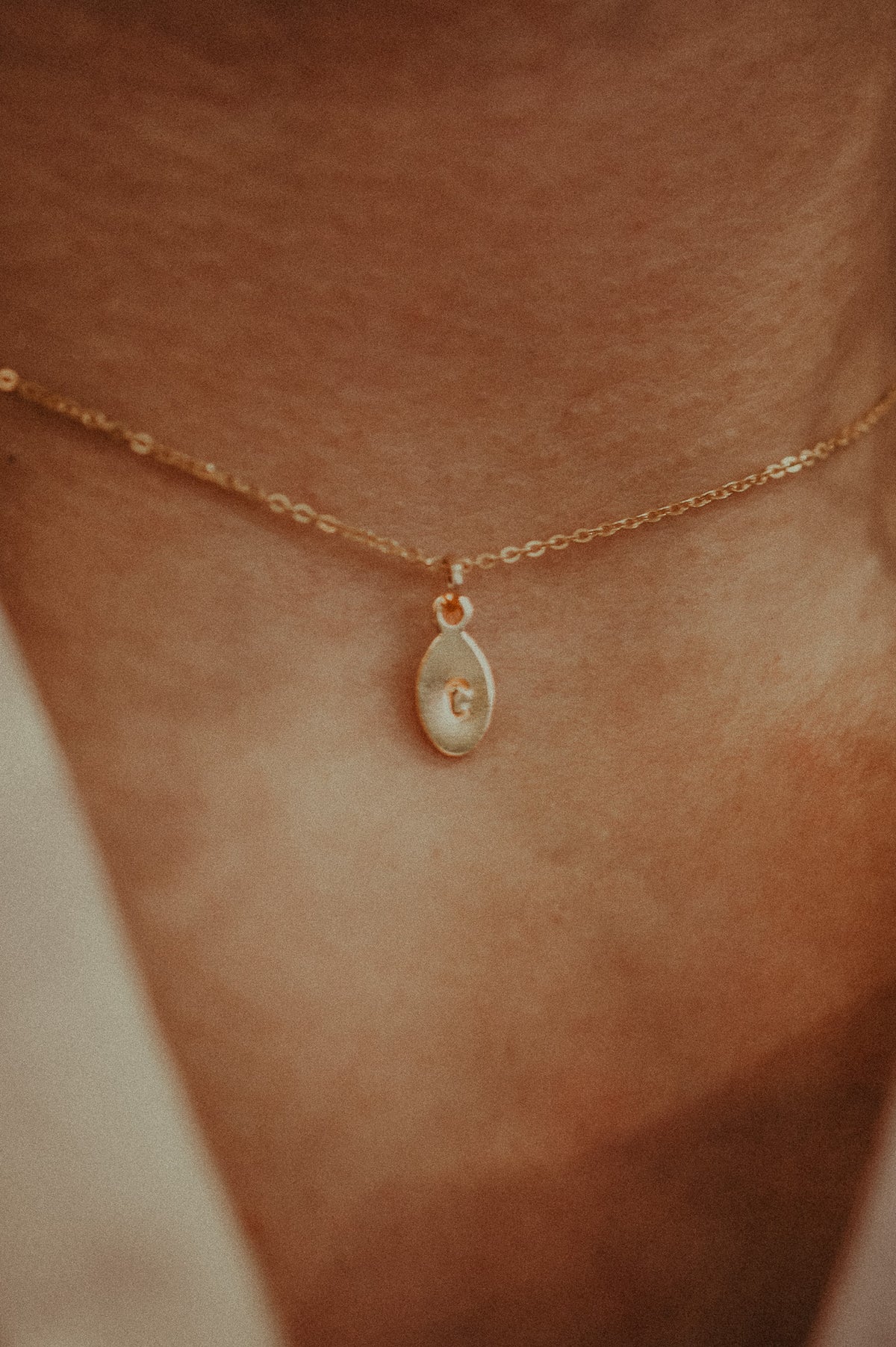 Monogram Oval Charm