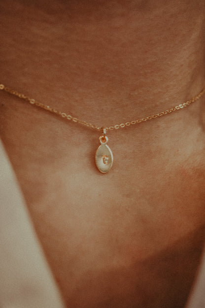 Monogram Oval Charm