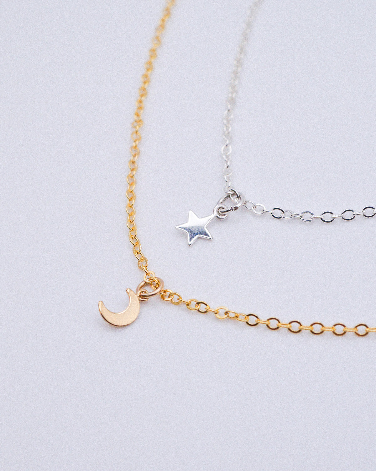 Tiny Moon Charm, 14K Gold Fill