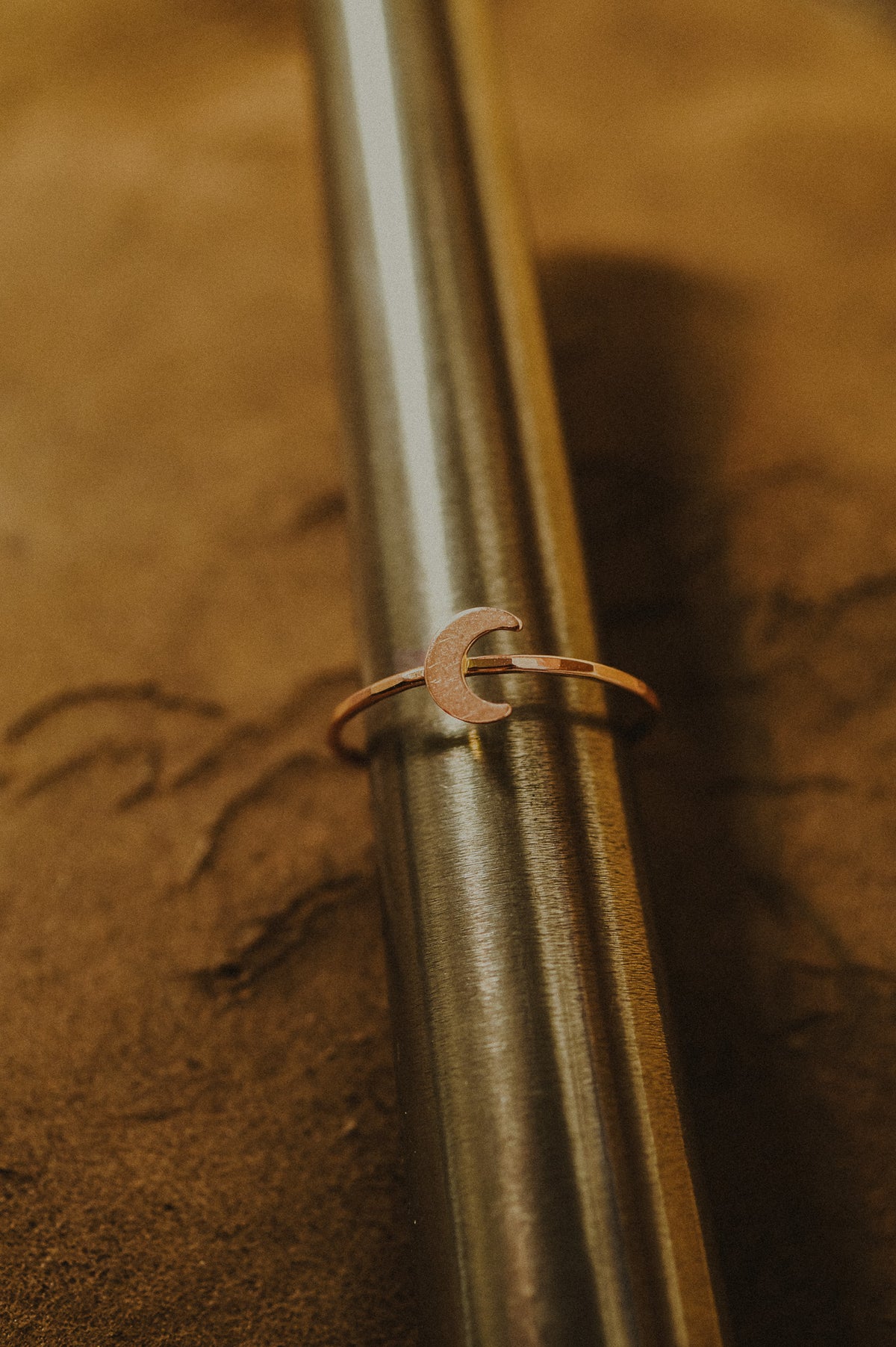 Moon Ring, 14K Rose Gold Fill