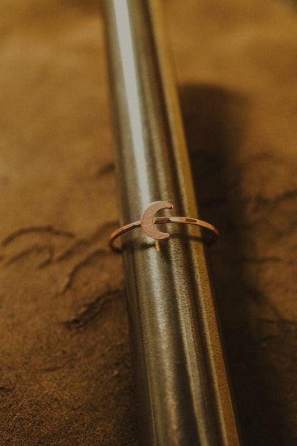 Moon Ring, 14K Rose Gold Fill