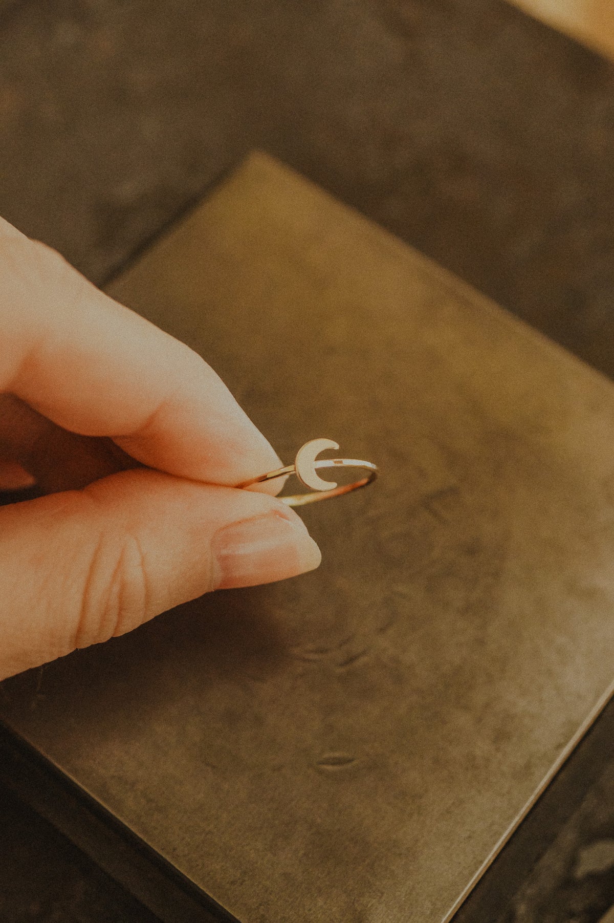 Moon Ring, 14K Gold Fill