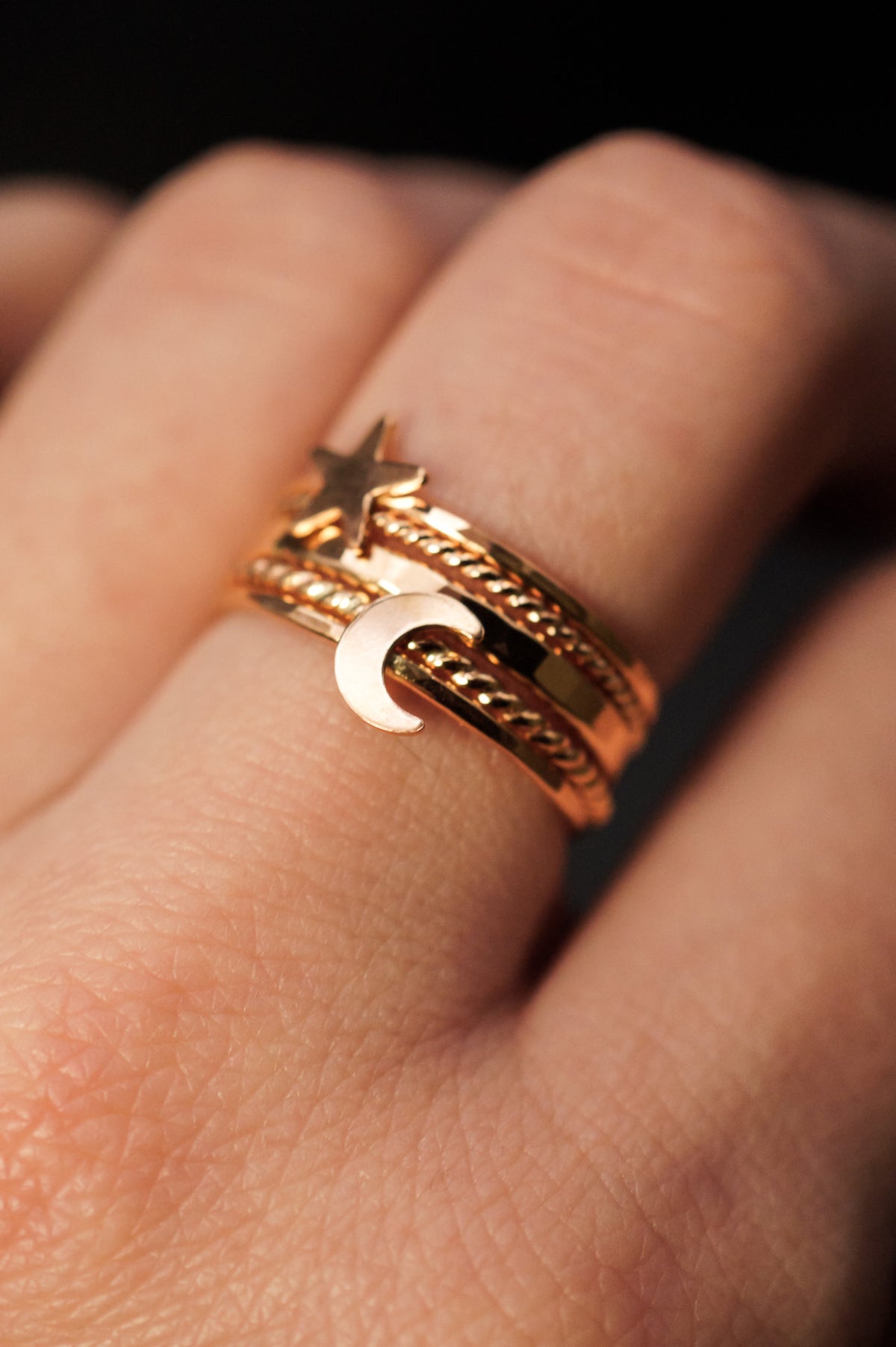 Moon Ring, 14K Gold Fill