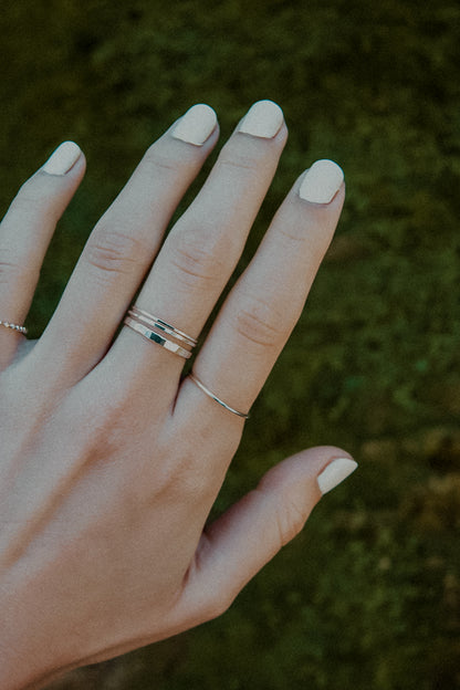 Medium Thick Ring, Sterling Silver