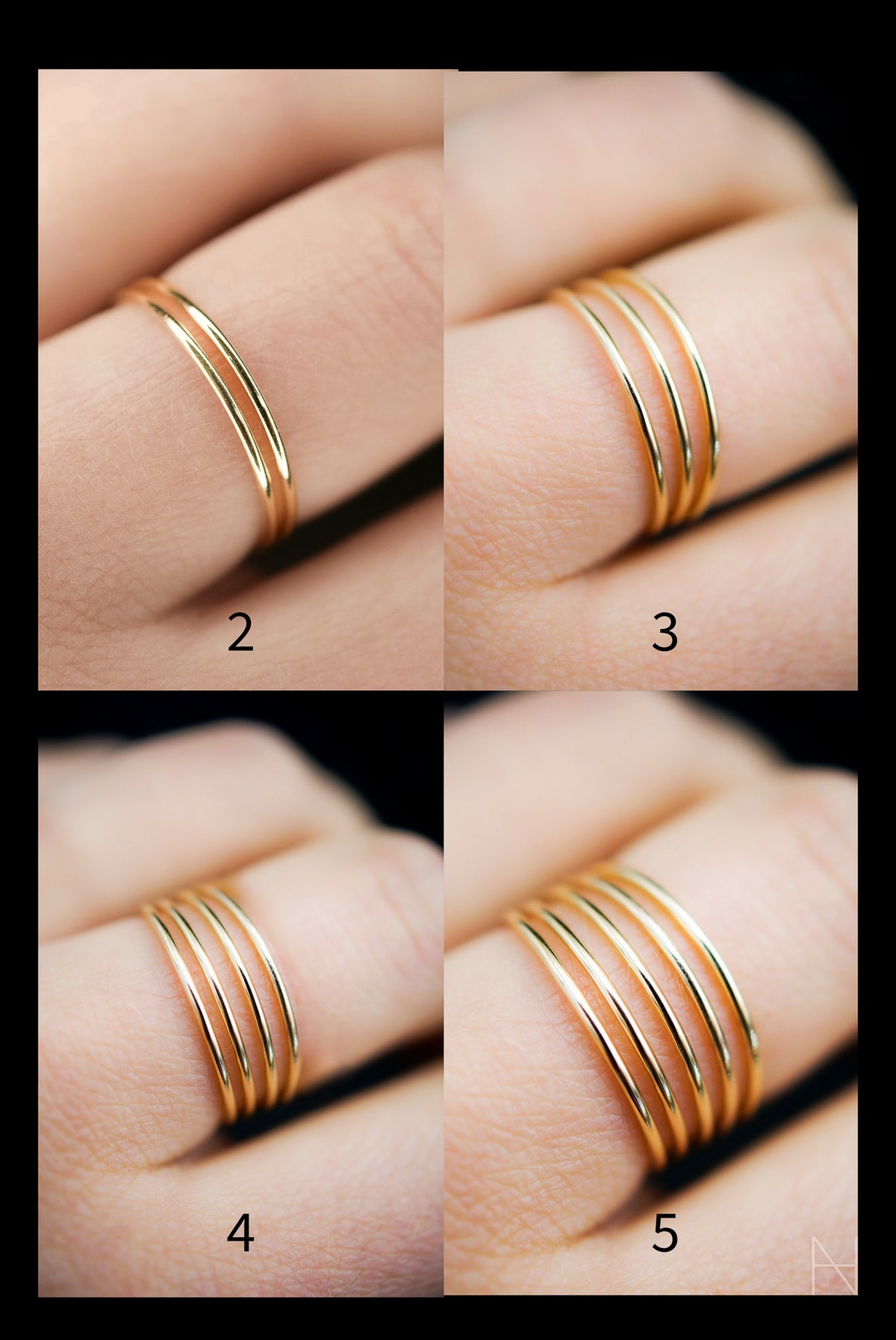 Medium Thick Ring, 14K Gold Fill