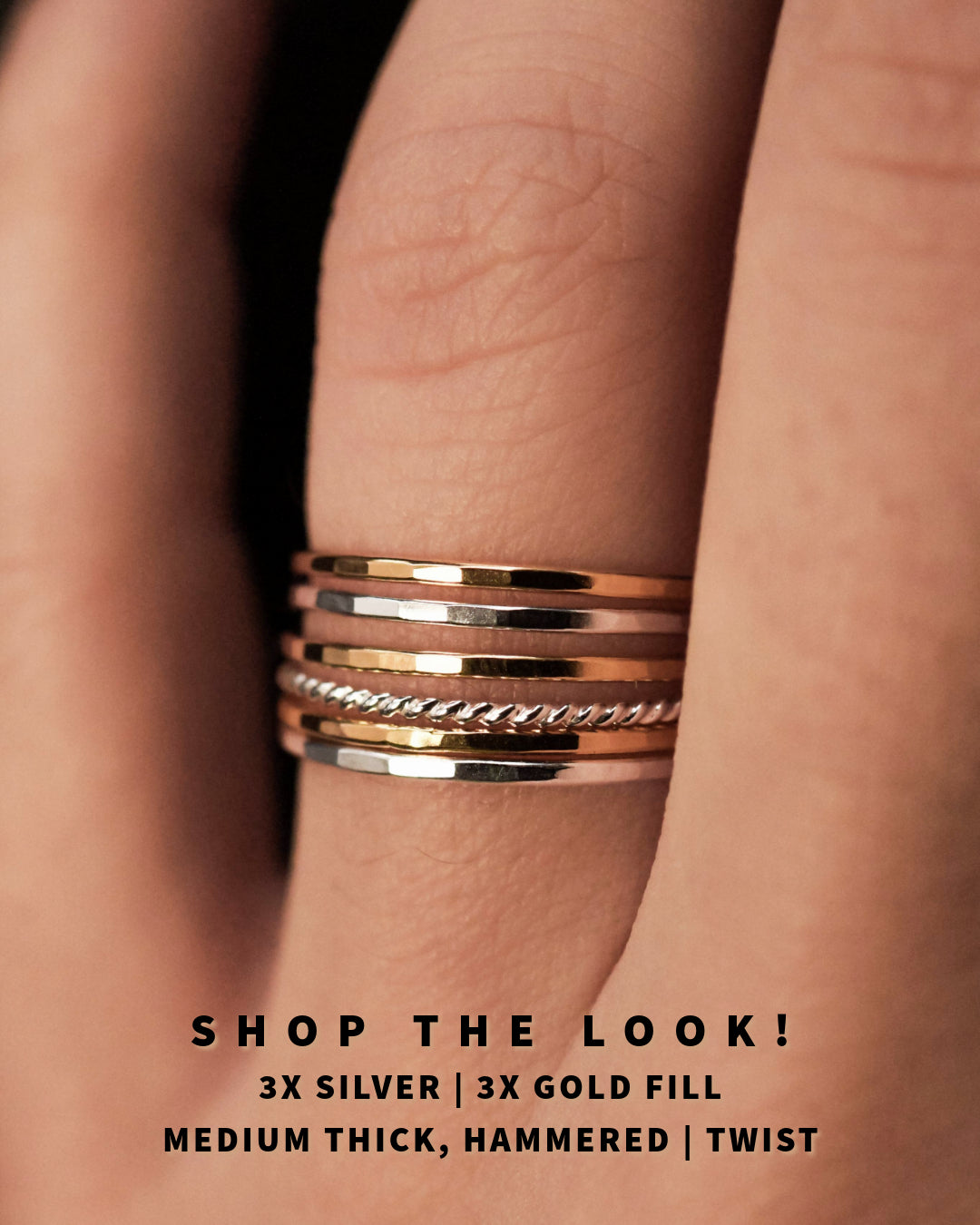 Medium Thick Ring, Sterling Silver