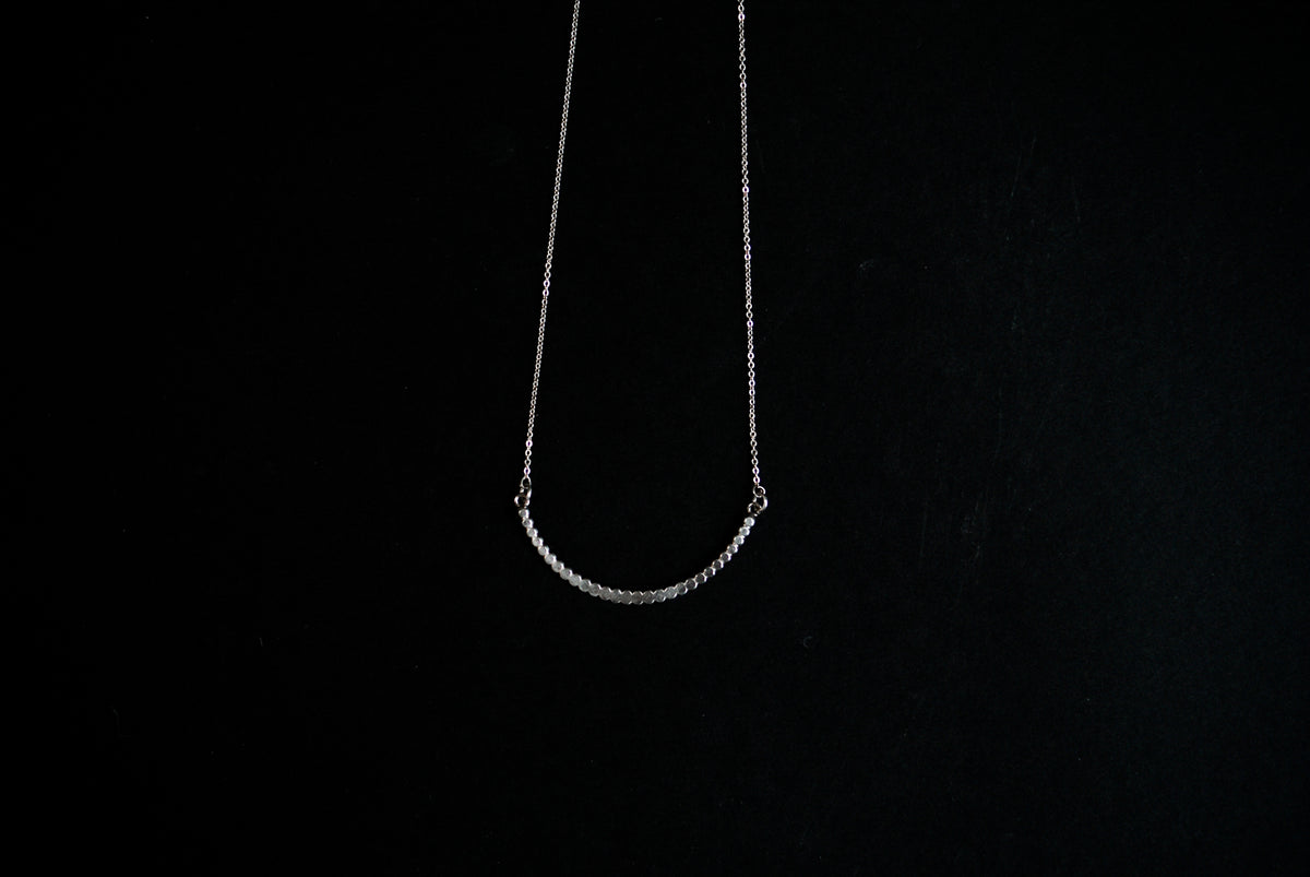 Medium Bead Necklace, Gold Fill, Rose Gold Fill, or Sterling Silver