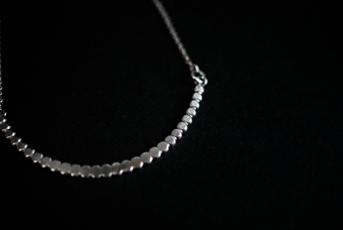 Medium Bead Necklace, Gold Fill, Rose Gold Fill, or Sterling Silver