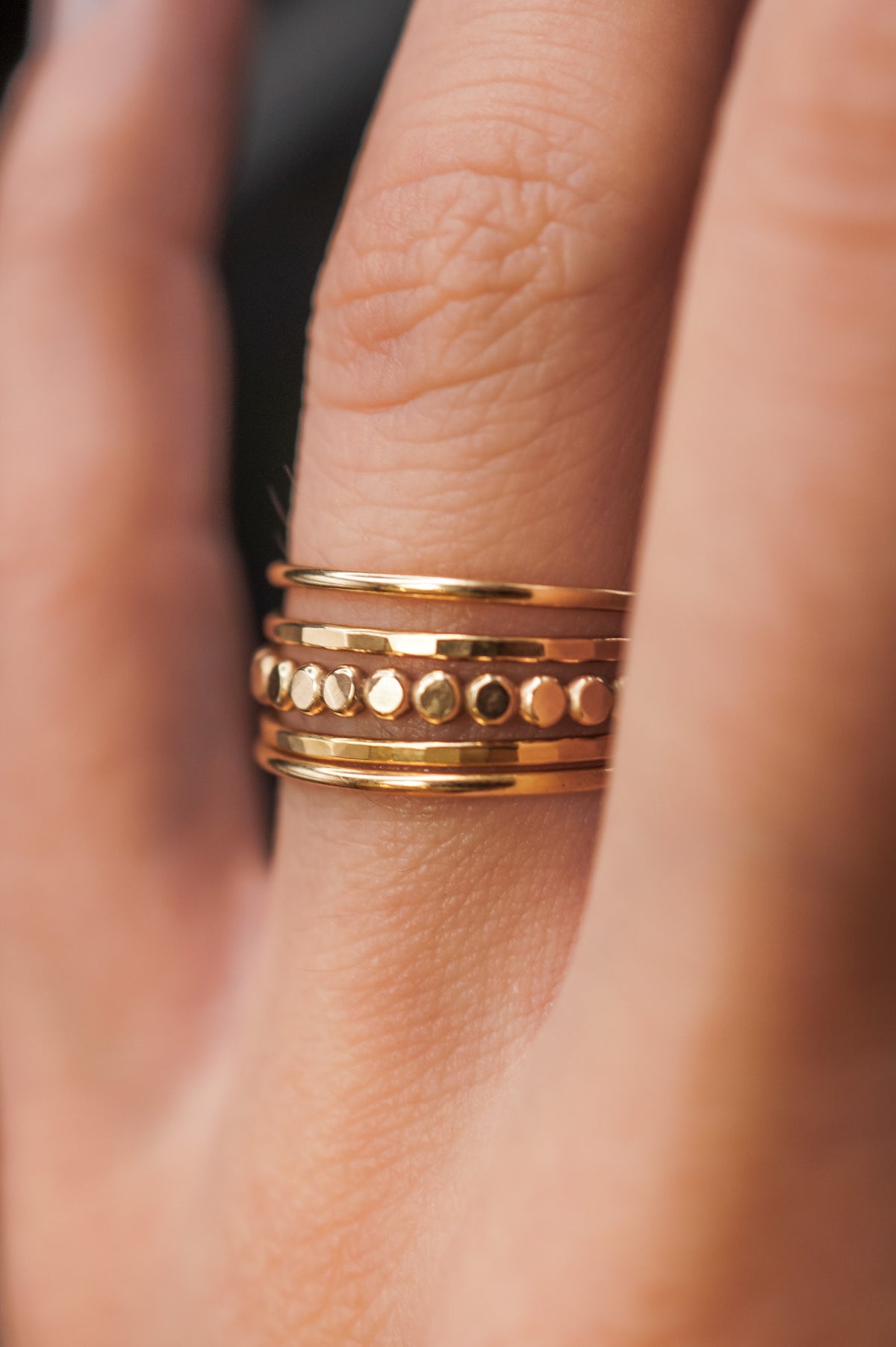 Mini Bead Ring, 14K Gold Fill