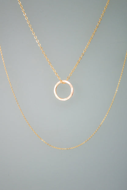 Mini Open Circle Necklace
