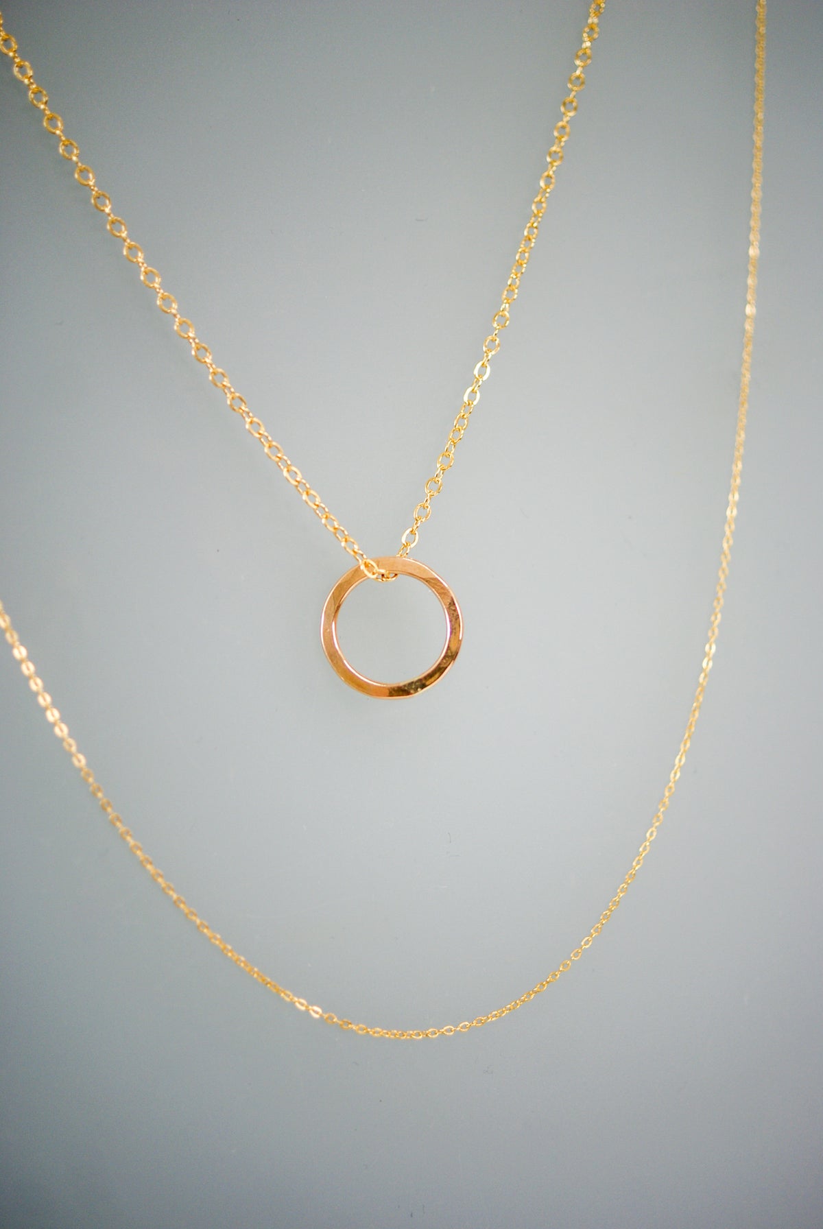 Mini Open Circle Necklace
