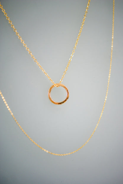 Mini Open Circle Necklace