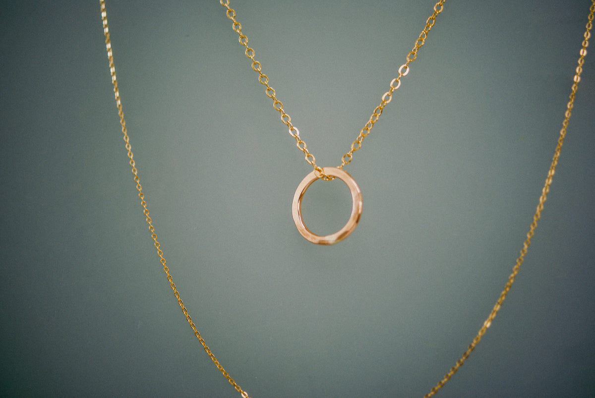Mini Open Circle Necklace