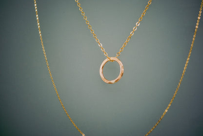 Mini Open Circle Necklace