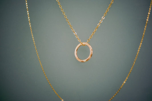 Mini Open Circle Necklace