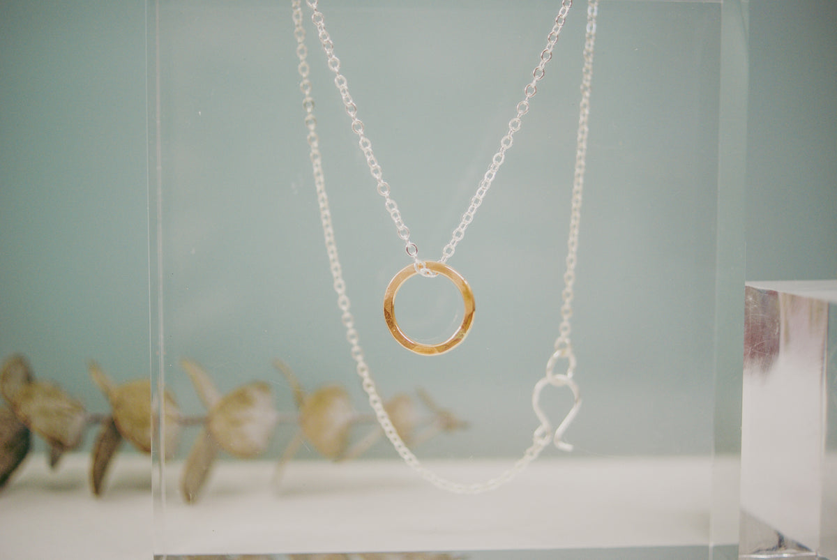 Mini Open Circle Necklace
