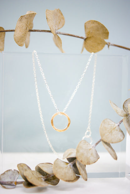 Mini Open Circle Necklace
