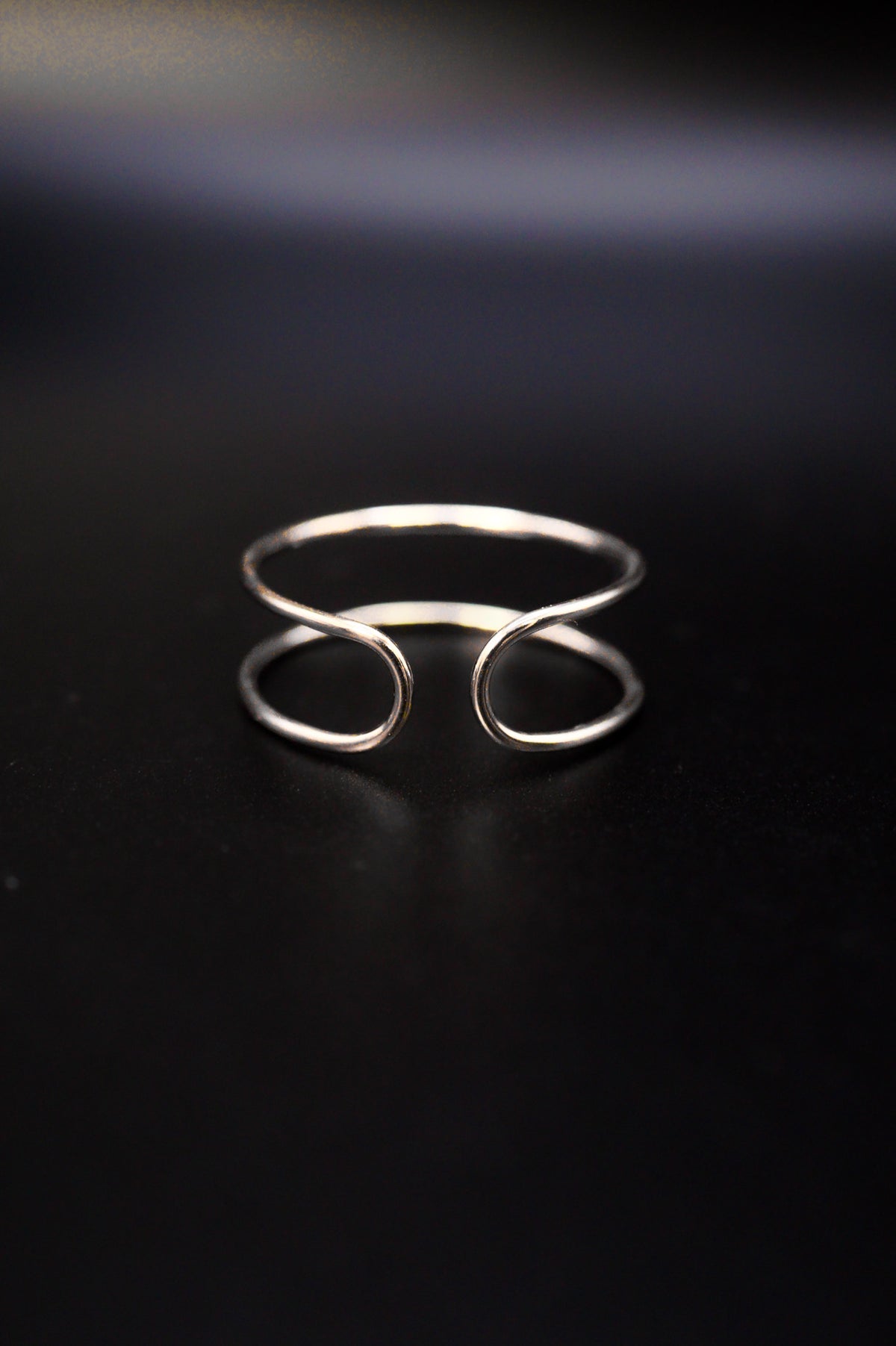 Stadium Cuff Ring, Sterling Silver