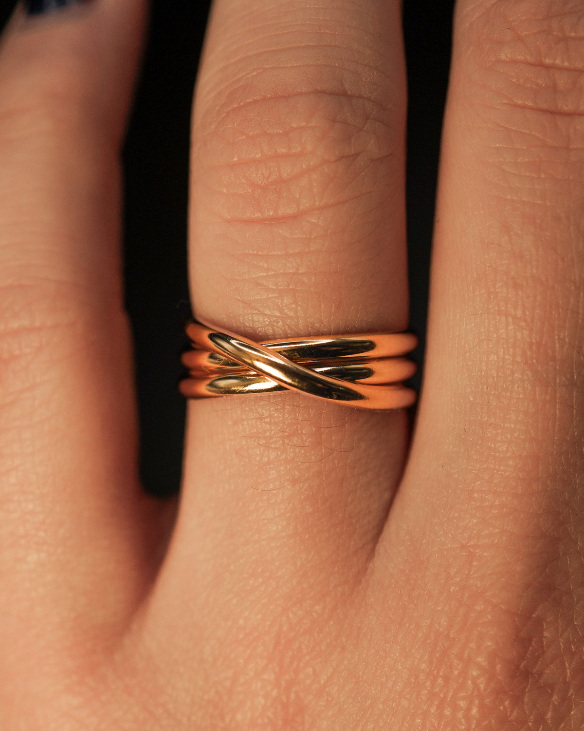 Overlap Ring, 14K Gold Fill