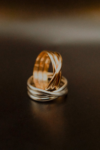 Overlap Ring, 14K Gold Fill