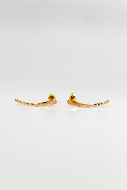 Ear Climber Earring, Solid 14K Gold