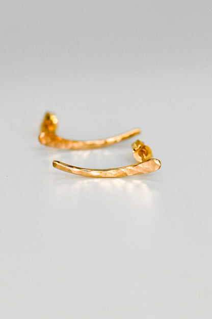 Ear Climber Earring, Solid 14K Gold